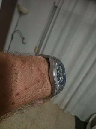 Seiko Cronógrafo Azul y Plateado