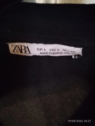 Lote 3 Camisetas Zara Algodón Negro