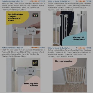 Barrera/Valla Seguridad Safety 1st con Auto Cierre