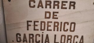 Placa de mármol Carrer de Federico García Lorca
