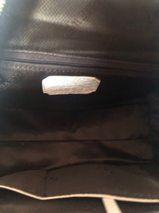 Bolso Loewe Amazonas Cocodrilo Dorado Blanco