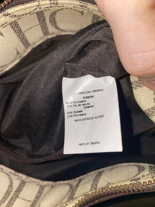 Bolso CH Carolina Herrera Beige Marrón Cadena