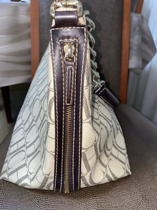 Bolso CH Carolina Herrera Beige Marrón Cadena