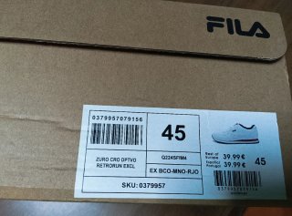 Zapatillas Fila Zuro Blancas Talla 45