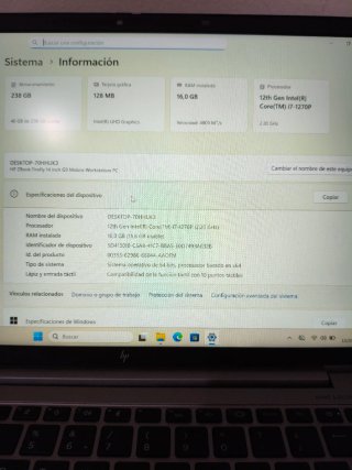 Portátil HP Zbook Firefly 14 G9 i7 12th Gen