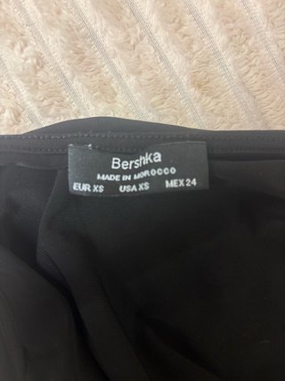 Vestido elástico negro talla única