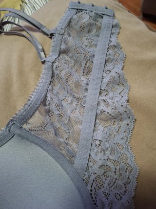 Sujetador push up encaje gris 90D