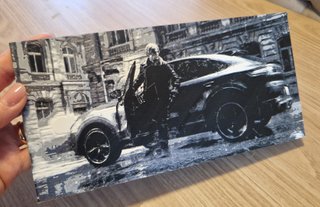 Tavoletta graffitata Leon Kennedy Porsche