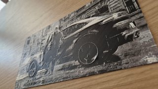 Tavoletta graffitata Leon Kennedy Porsche