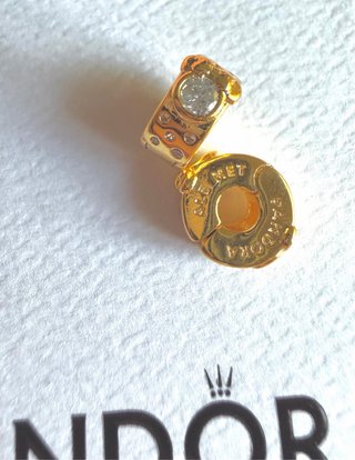 Clip Pandora Mickey Mouse Dorado