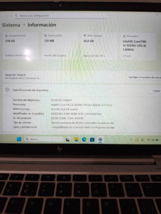Portátil HP EliteBook 840 G7 Táctil 10ª Gen