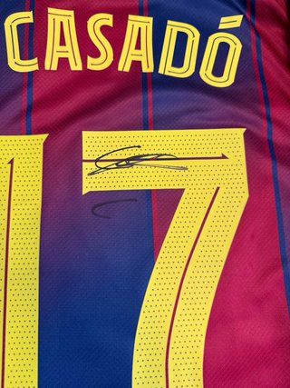 Camiseta FC Barcelona firmada M. Casadó