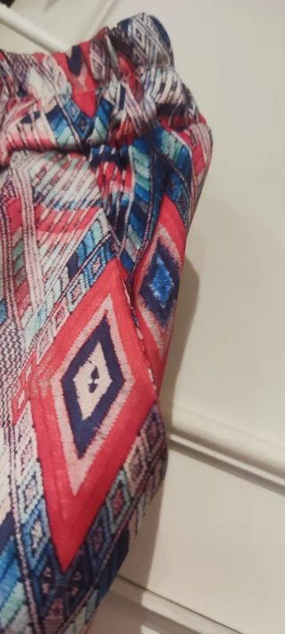 Pantalones estampados multicolor