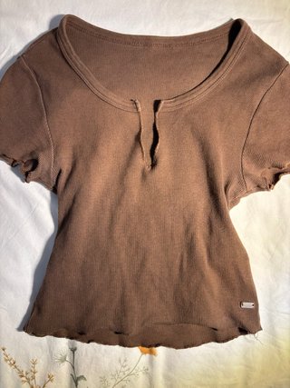 Top Marrón Pull&Bear talla S
