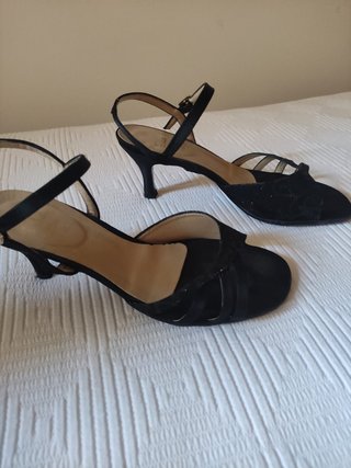 Zapatos de fiesta negros mujer