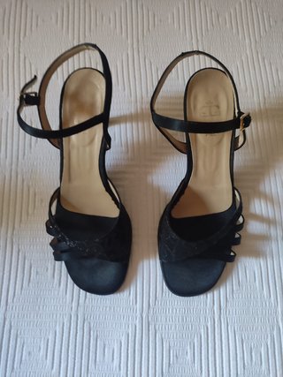 Zapatos de fiesta negros mujer