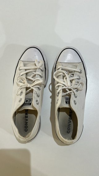 Converse plataforma blancos
