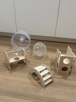 Rueda y accesorios para hámster