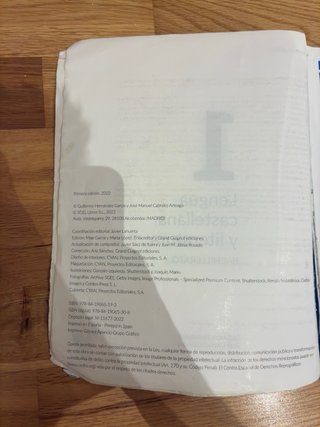 Libro Lengua Castellana y Literatura 1º Bach