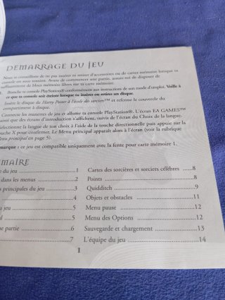 🇨🇵 Manual Harry Potter PS1