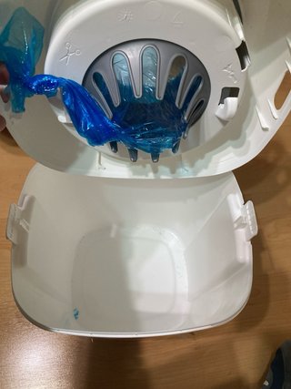 Papelera para pañales.