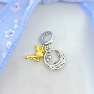 CHARM CAMPANILLA PETER PAN DORADO DISNEY