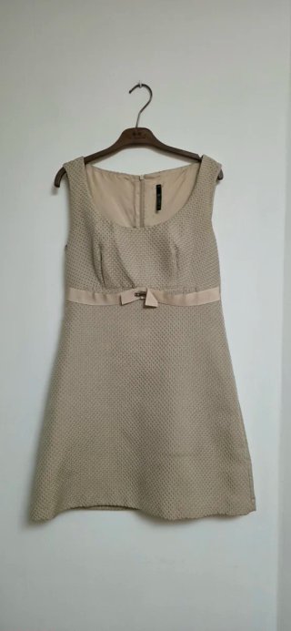 Conjunto Lunatic Vestido y Abrigo Beige