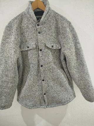 Abrigo Shacket Gris y Negro Hombre