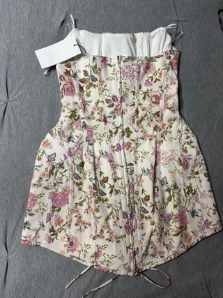 Vestido Corsé Flores Zara Viral
