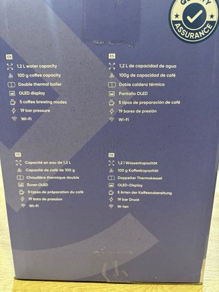 Cafetera Origial Barista Premium WiFi Nueva