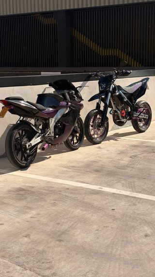 Derbi GPR Deportiva Morada y Negra