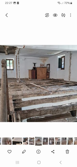 Tablas de suelo de madera desmontamos