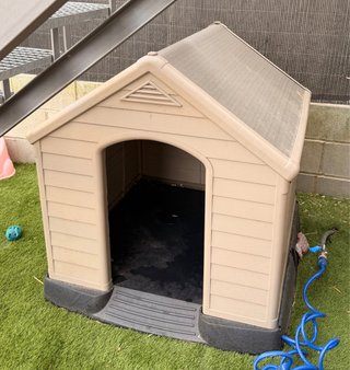 Caseta para perro de plástico