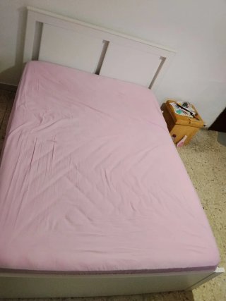 Cama Ikea 140x200 Blanca Poco Uso