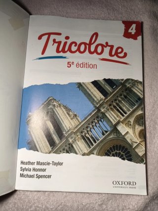 Libro escolar tricolores 5 édition