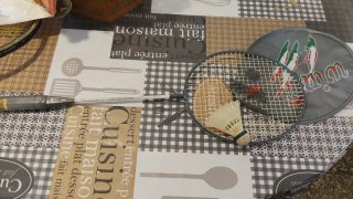 Raqueta Bádminton c/Funda y Pluma