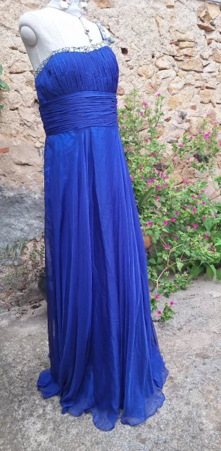 Vestido de fiesta azul
