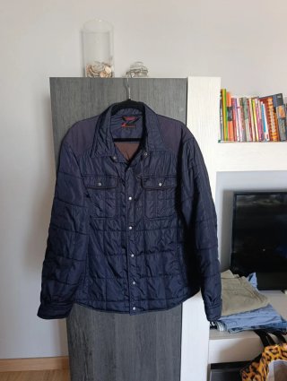 Chaqueta acolchada azul marino hombre