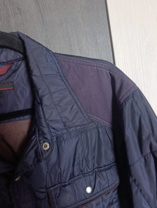 Chaqueta acolchada azul marino hombre