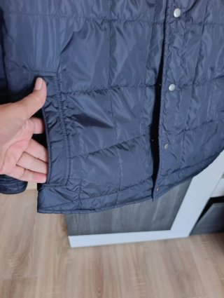 Chaqueta acolchada azul marino hombre