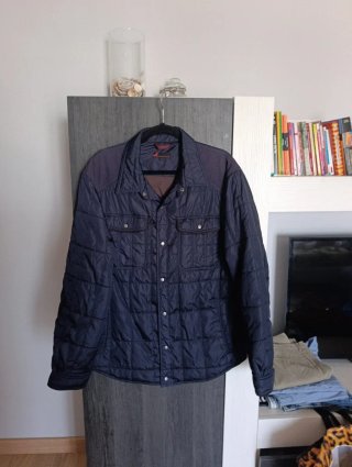 Chaqueta acolchada azul marino hombre