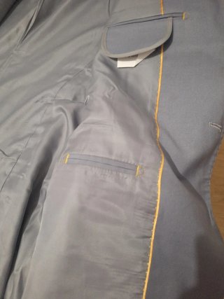 Chaqueta de traje gris hombre