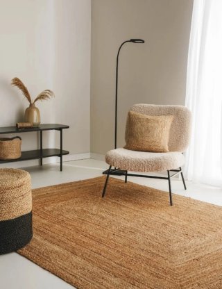 Alfombra de yute natural