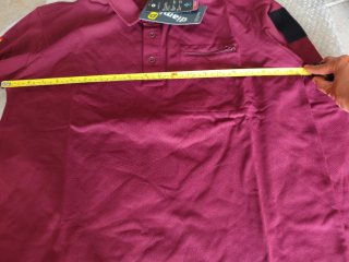 Polo manga larga Diamir S con bolsillo y bandera