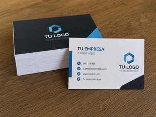 Tarjetas de visita 100% personalizadas