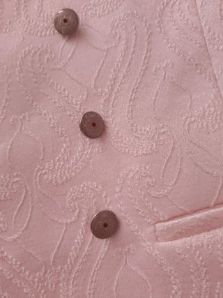 Traje de Novio Rosa y Blanco talla M
