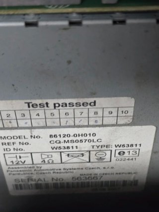 Radio Citroen C1