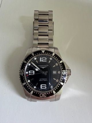 Longines Hydroconquest 41mm Negro/Plata
