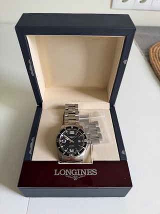 Longines Hydroconquest 41mm Negro/Plata