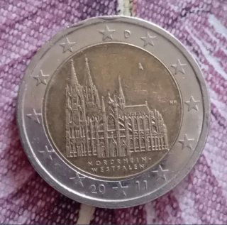 4 Monedas de 2 Euros Alemania